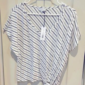 NWT Michael Stars Blouse with hem tie. Size M.